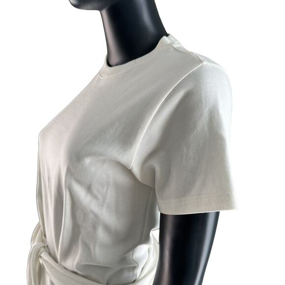 VINCE OFF-WHITE SIDE-TIE MINIDRESS XS X-Small - Picture 6 of 10
